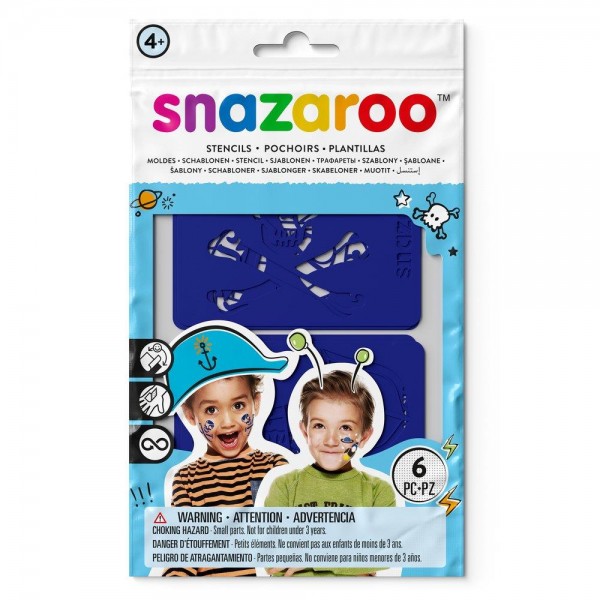 Snazaroo Face Painting Stencils Adventure/Boy Snazaroo Face Painting Stencils Adventure/Boy