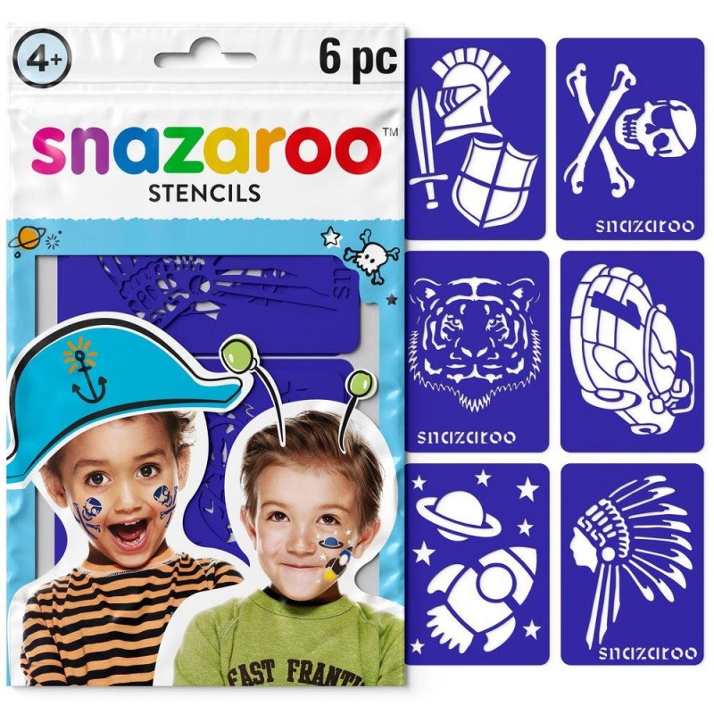 Snazaroo Face Painting Stencils Adventure/Boy