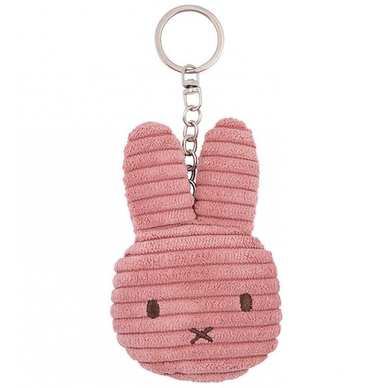 Bonton Miffy Flat Keychain Tiny Teddy Dusty Rose 10 cm