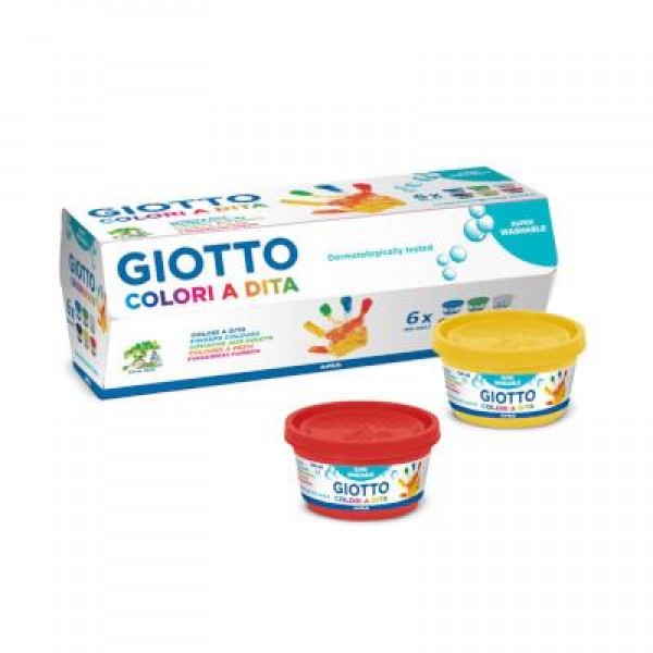 Giotto Σετ 6 Δαχτυλομπογιές 100ml Giotto Σετ 6 Δαχτυλομπογιές 100ml