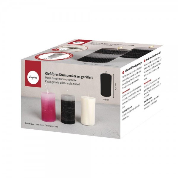 Καλούπι Σιλικόνης Κύλινδρος Κεριού o 5cm H 8.7cm Καλούπι Σιλικόνης Κύλινδρος Κεριού o 5cm H 8.7cm