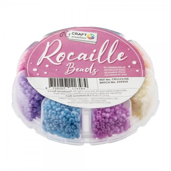 Χάντρες σε 8 Παλ Χρώματα από 15gr σε Κουτί Αποθήκευσης Χάντρες σε 8 Παλ Χρώματα από 15gr σε Κουτί Αποθήκευσης