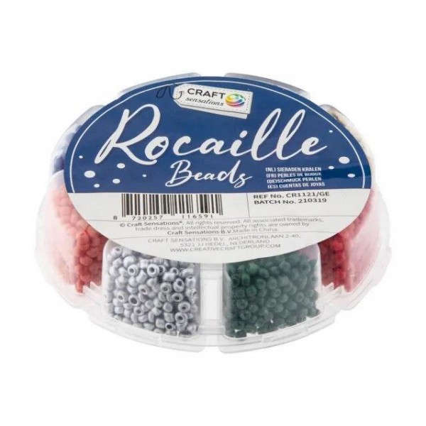 Χάντρες σε 8 Έντονα Χρώματα από 15gr σε Κουτί Αποθήκευσης Χάντρες σε 8 Έντονα Χρώματα από 15gr σε Κουτί Αποθήκευσης