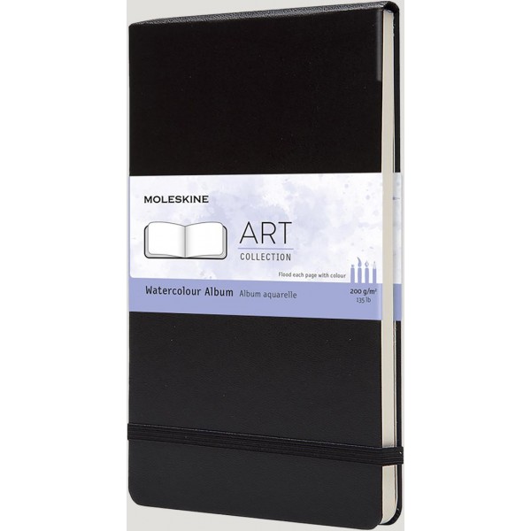 Art Watercolour Notebook Large Black 13x21cm Art Watercolour Notebook Large Black 13x21cm