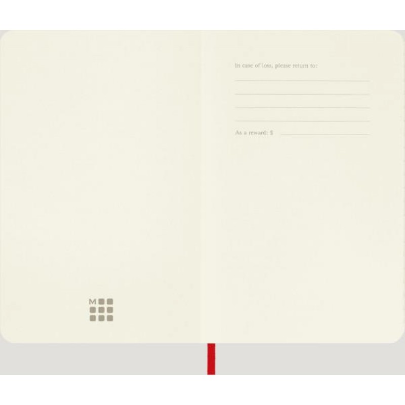 Μoleskine Σημειωματάριο με Μαλακό Εξώφυλλο και Γραμμές 9x14cm Scarlet Red