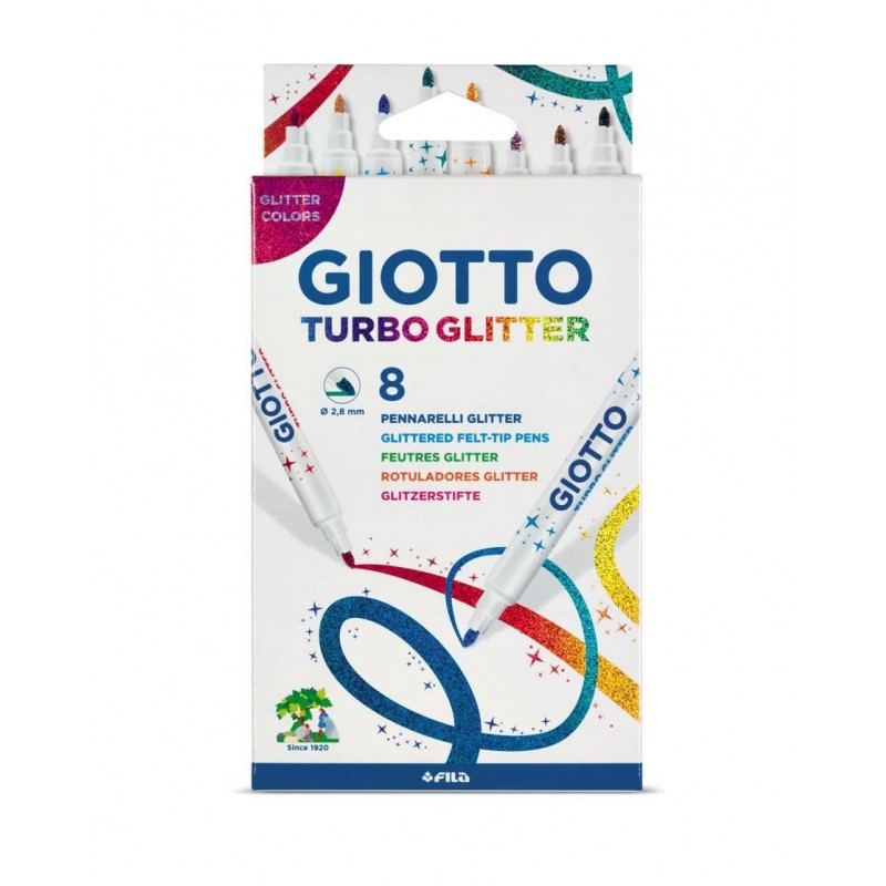 Giotto 8 Μαρκαδόροι Glitter