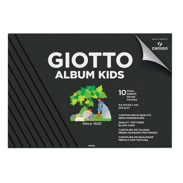 Giotto Album Kids Black A4 220g 10p