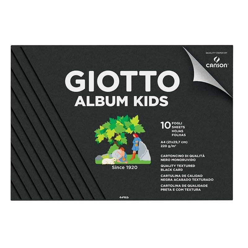 Giotto Album Kids Black A4 220g 10p