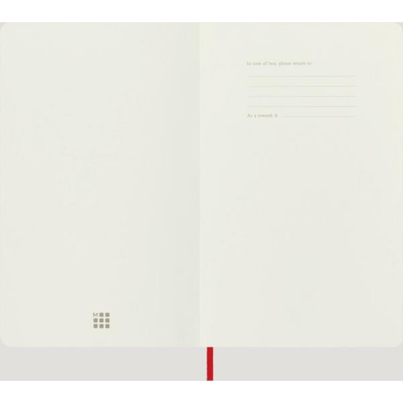 Μoleskine Σημειωματάριο με Μαλακό Εξώφυλλο και Γραμμές 13x21cm Scarlet Red