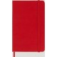 Μoleskine Σκληρόδετο Σημειωματάριο με Λευκές σελίδες 9x14cm Scarlet Red