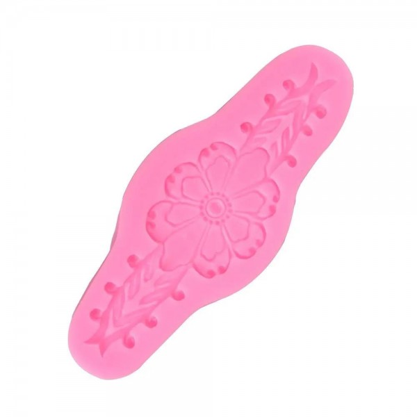 Craftistico Καλούπι Σιλικόνης 14,7x6x0,7cm Μπορντούρα Λουλούδια