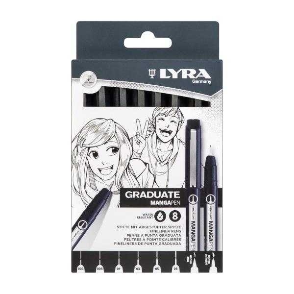 Lyra Graduate Inking Manga Set 8 Markers Lyra Graduate Inking Manga Set 8 Markers