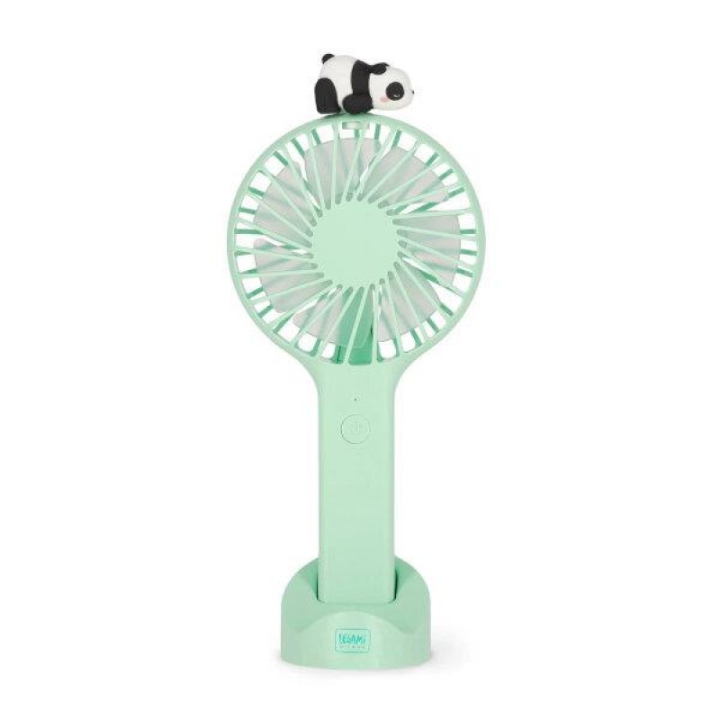 Legami Rechargeable Portable Fan with base - Panda Legami Rechargeable Portable Fan with base - Panda