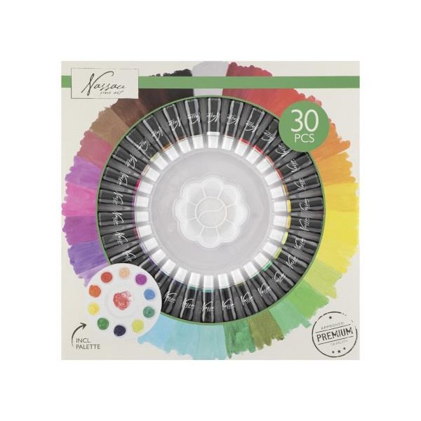 Nassau Σετ 30 Ακρυλικών χρωμάτων 12ml Nassau Σετ 30 Ακρυλικών χρωμάτων 12ml