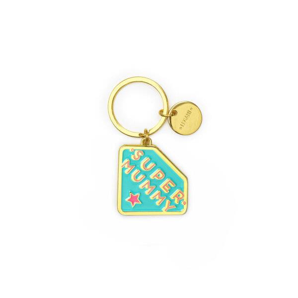 Legami Enamel Key Chain Super Mummy
