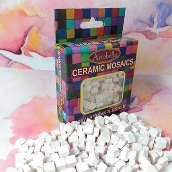 Artebella Κεραμικές Ψηφίδες 8x8mm Λευκές Artebella Κεραμικές Ψηφίδες 8x8mm Λευκές