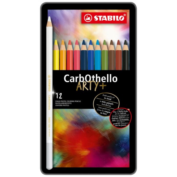 Stabilo Μεταλλική Κασετίνα Με 12 Μολύβια Παστέλ Carbothello Stabilo Μεταλλική Κασετίνα Με 12 Μολύβια Παστέλ Carbothello