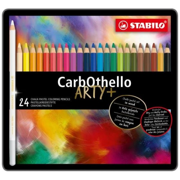 Stabilo Μεταλλική Κασετίνα Με 24 Μολύβια Παστέλ Carbothello Stabilo Μεταλλική Κασετίνα Με 24 Μολύβια Παστέλ Carbothello