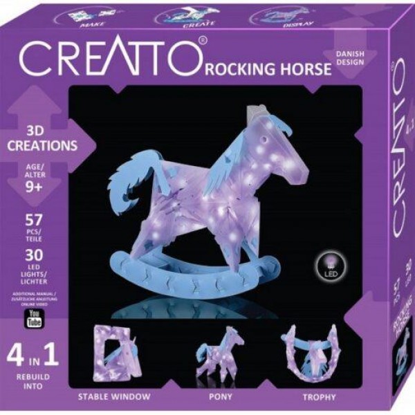Creatto Σετ Κατασκευής Rock Horse με 30 φωτάκια LED Creatto Σετ Κατασκευής Rock Horse με 30 φωτάκια LED