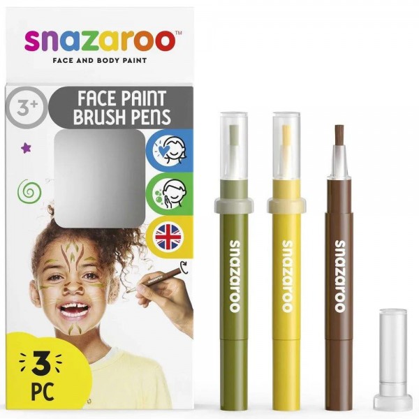 Snazaroo 3 Μαρκαδόροι Face Painting Jungle Snazaroo 3 Μαρκαδόροι Face Painting Jungle