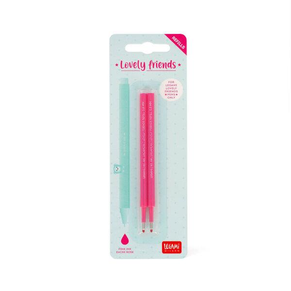 Legami Σετ 2 Ανταλλακτικά για στυλό Gel Pen Lovely Friends Pink