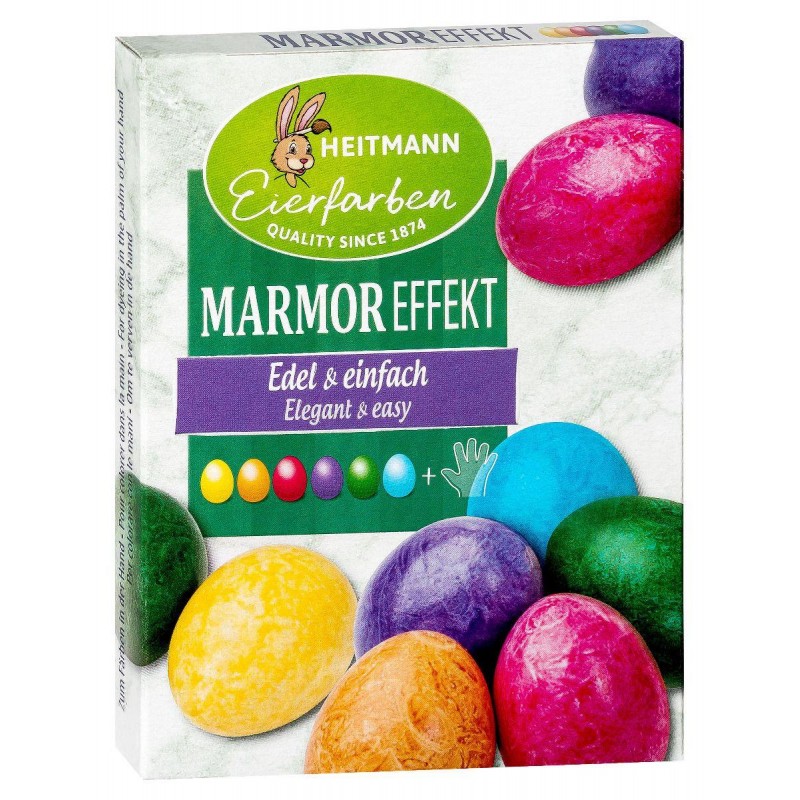 Heitmann Βαφή Αυγών 6 Χρώματα Εφέ Μαρμάρου