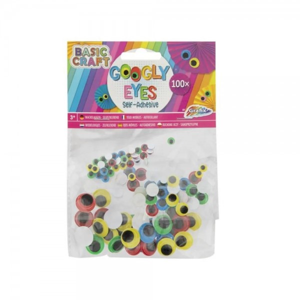 100 Αυτοκόλλητα Χρωματιστά Ματάκια Χειροτεχνίας 100 Αυτοκόλλητα Χρωματιστά Ματάκια Χειροτεχνίας