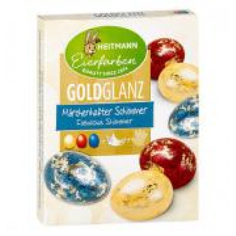 Heitmann 3 Βαφές Αυγών με Διακοσμητικά Μεταλλικά Φύλλα Χρυσά