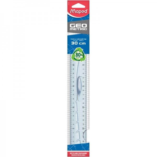 Maped Πλαστικός Χάρακλας με Λαβή 30cm Maped Πλαστικός Χάρακλας με Λαβή 30cm