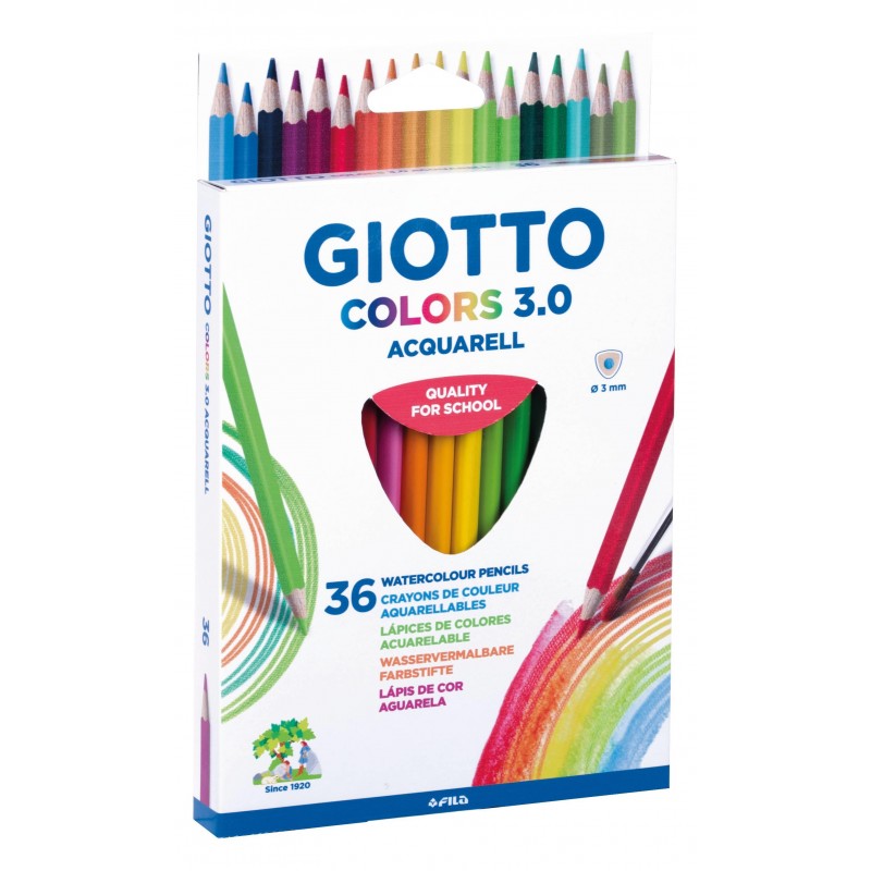 Giotto Ξυλομπογιές Ακουαρέλας 36 Χρώματα