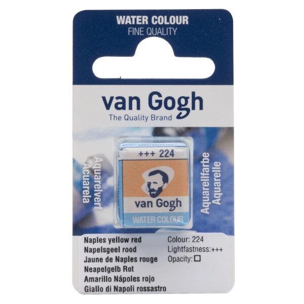 Van Gogh Watercolour Half Pan 224 Napthol Yellowish Red Van Gogh Watercolour Half Pan 224 Napthol Yellowish Red