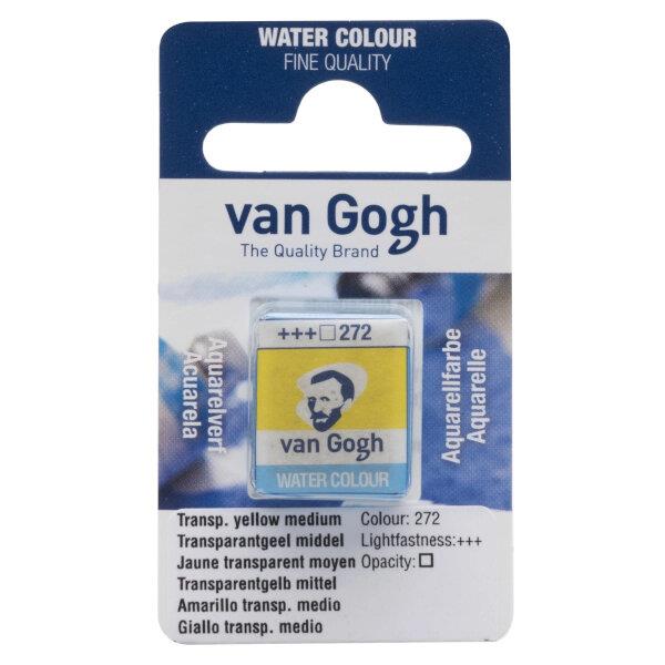 Van Gogh Watercolour Half Pan 272 Transparent Yellow Medium Van Gogh Watercolour Half Pan 272 Transparent Yellow Medium