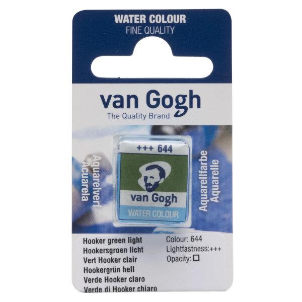 Van Gogh Watercolour Half Pan 644 Hooker Green Light Van Gogh Watercolour Half Pan 644 Hooker Green Light