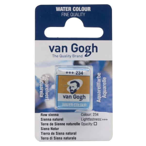 Van Gogh Watercolour Half Pan 234 Raw Sienna Van Gogh Watercolour Half Pan 234 Raw Sienna