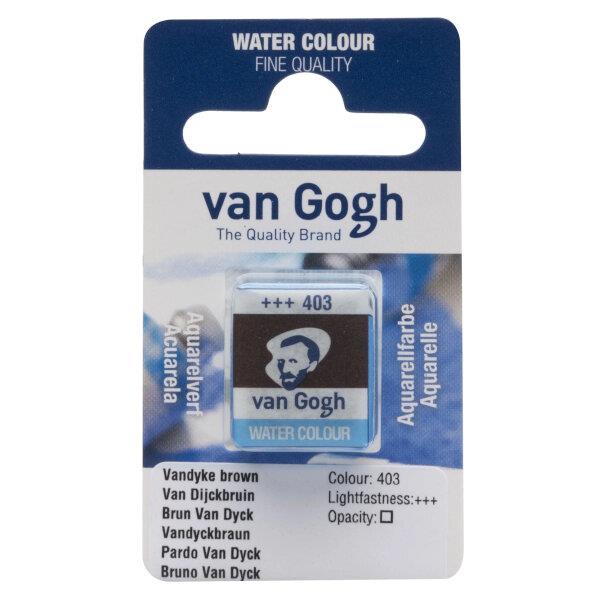 Van Gogh Watercolour Half Pan 403 Vandyke Brown Van Gogh Watercolour Half Pan 403 Vandyke Brown