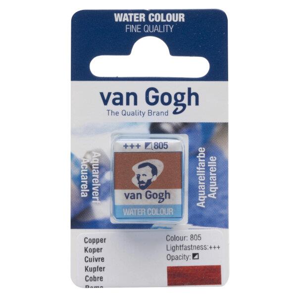 Van Gogh Watercolour Half Pan 805 Copper Van Gogh Watercolour Half Pan 805 Copper