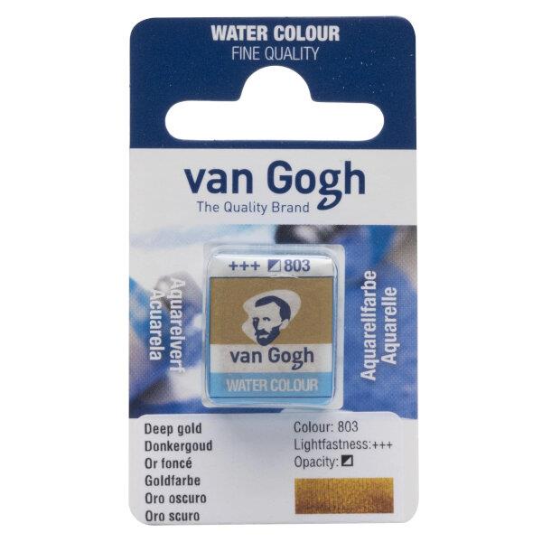Van Gogh Watercolour Half Pan 803 Deep Gold Van Gogh Watercolour Half Pan 803 Deep Gold