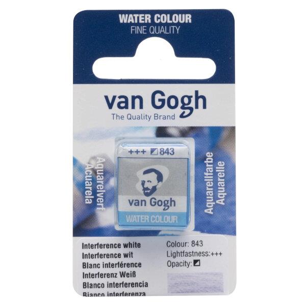 Van Gogh Watercolour Half Pan 843 Interference White Van Gogh Watercolour Half Pan 843 Interference White