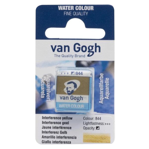 Van Gogh Watercolour Half Pan 844 Interference Yellow Van Gogh Watercolour Half Pan 844 Interference Yellow