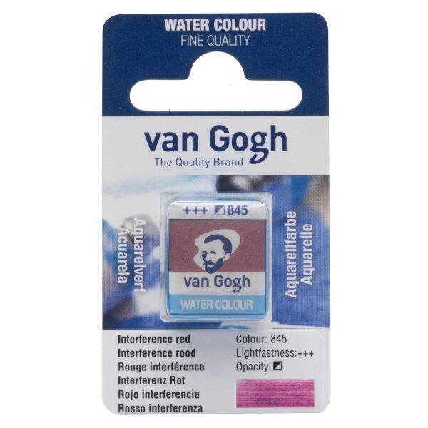 Van Gogh Watercolour Half Pan 845 Interference Red Van Gogh Watercolour Half Pan 845 Interference Red