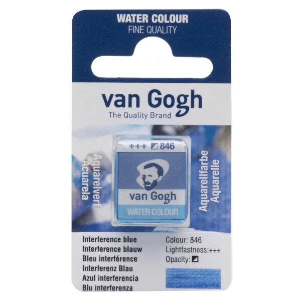 Van Gogh Watercolour Half Pan 846 Interference Blue Van Gogh Watercolour Half Pan 846 Interference Blue
