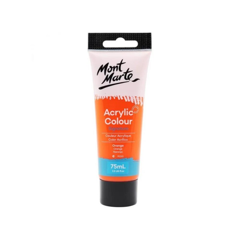 Mont Marte 75ml Studio Acrylic 07 Orange Mont Marte 75ml Studio Acrylic 07 Orange