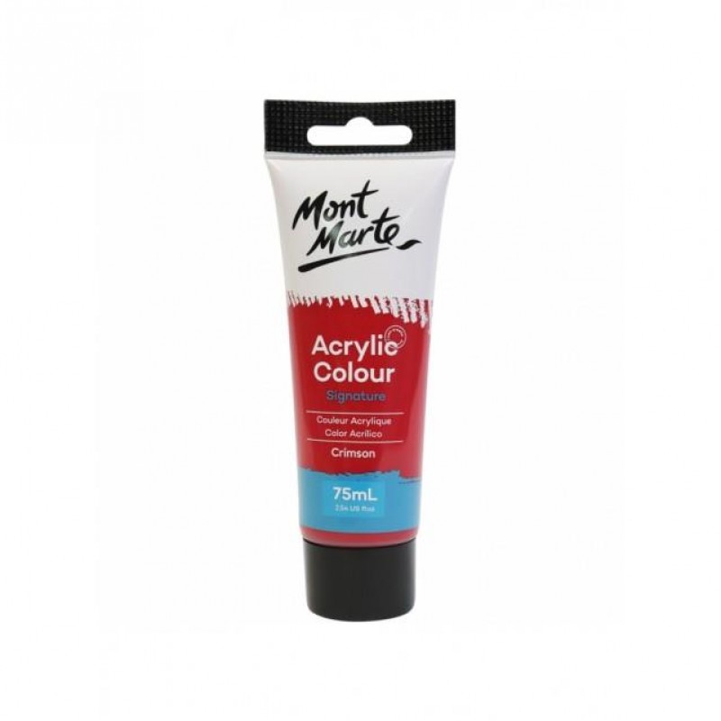 Mont Marte 75ml Studio Acrylic 11 Crimson Mont Marte 75ml Studio Acrylic 11 Crimson
