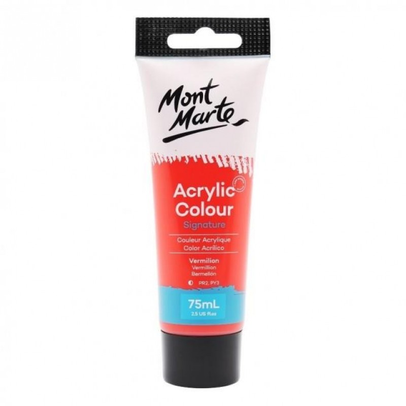 Mont Marte 75ml Studio Acrylic 09 Vermillion Mont Marte 75ml Studio Acrylic 09 Vermillion
