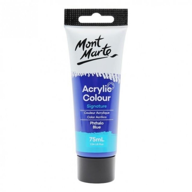 Mont Marte 75ml Studio Acrylic 20 Phthalo Blue Mont Marte 75ml Studio Acrylic 20 Phthalo Blue