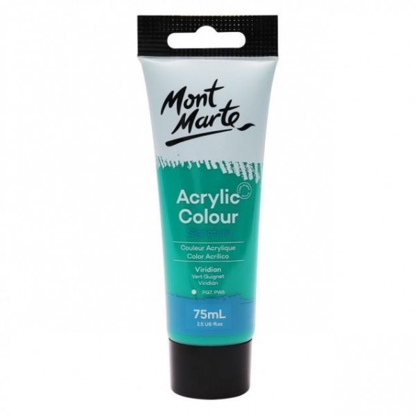 Mont Marte 75ml Studio Acrylic 25 Viridian Mont Marte 75ml Studio Acrylic 25 Viridian