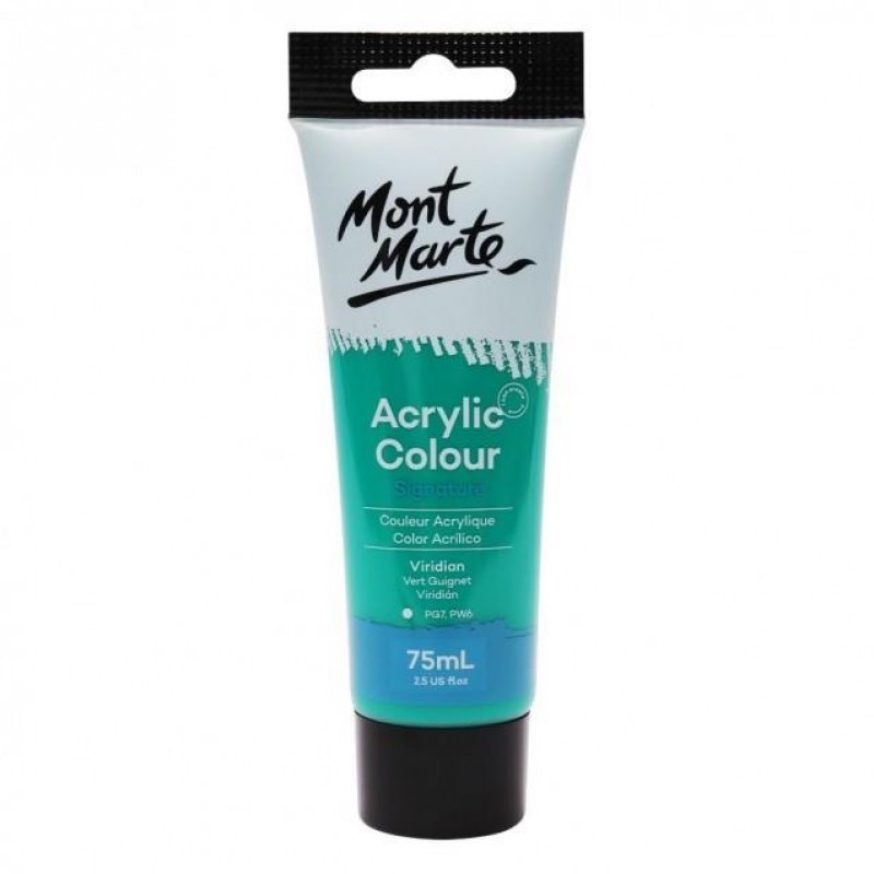 Mont Marte 75ml Studio Acrylic 25 Viridian Mont Marte 75ml Studio Acrylic 25 Viridian