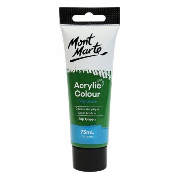 Mont Marte 75ml Studio Acrylic 26 Sap Green Mont Marte 75ml Studio Acrylic 26 Sap Green