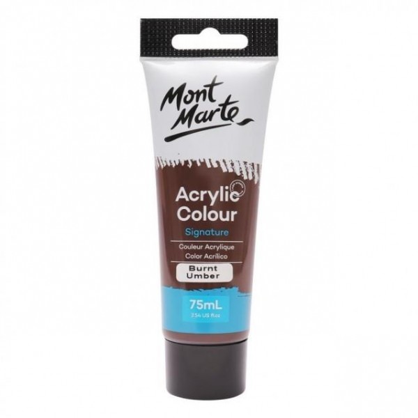 Mont Marte 75ml Studio Acrylic 27 Burnt Umber Mont Marte 75ml Studio Acrylic 27 Burnt Umber
