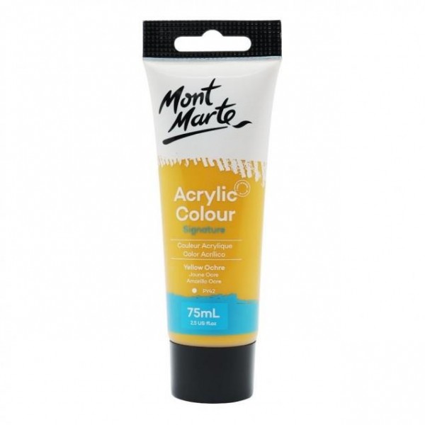 Mont Marte 75ml Studio Acrylic 05 Yellow Ochre Mont Marte 75ml Studio Acrylic 05 Yellow Ochre